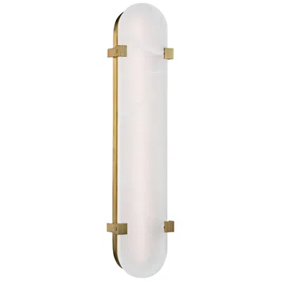 Hudson Valley Skylar 24 3/4" High Aged Brass Led Wall Sconce