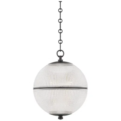 Hudson Valley Sphere No. 3 13" Wide Distressed Bronze Pendant Light