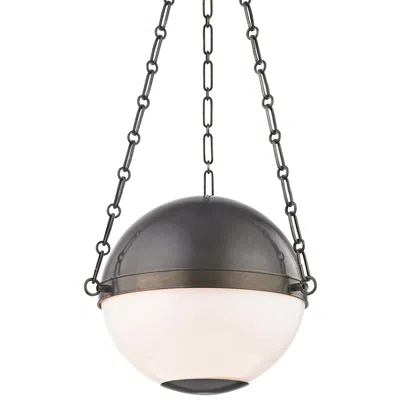 Hudson Valley Sphere No.2 16 1/2" Wide Distressed Bronze Pendant Light