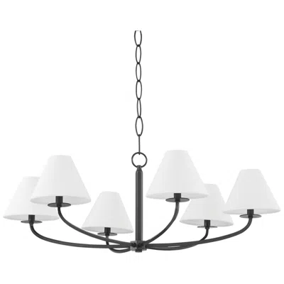 Hudson Valley Stacey 40.25" Wide Old Bronze 6 Light Chandelier