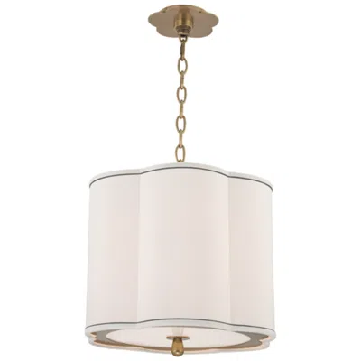 Hudson Valley Sweeny 15" Wide Aged Brass Pendant Light