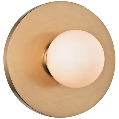 Hudson Valley Taft 4 1/2"h Aged Brass Led Wall Sconce