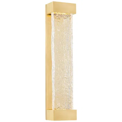 Hudson Valley Tannersville 5" Wide Aged Brass 1 Light Led Wall Sconce