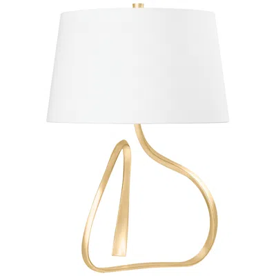 Hudson Valley Tharold Vintage Gold Leaf Table Lamp