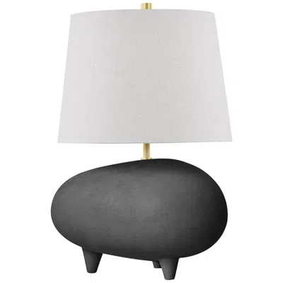 Hudson Valley Tiptoe 18 1/2" Black And Charcoal Ceramic Accent Lamp