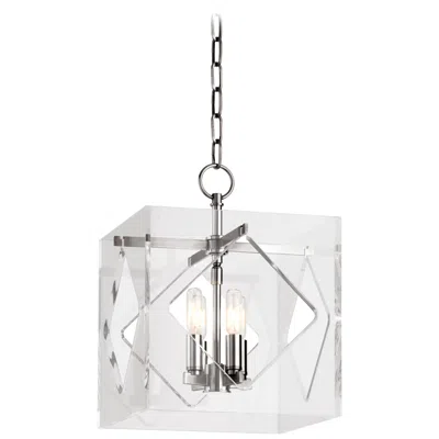 Hudson Valley Travis 12" Wide Plshd Nickel 4 Light Pendant
