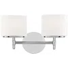 Hudson Valley Trinity 2-light 13 3/4"w Chrome Bath Light