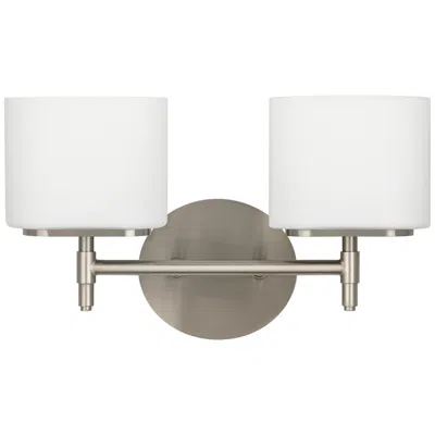 Hudson Valley Trinity 8"h Satin Nickel 2-light Wall Sconce