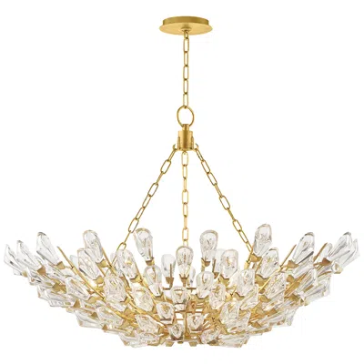 Hudson Valley Tulip 39 1/2" Wide 12-light Gold Leaf Chandelier