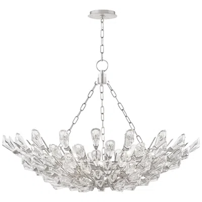 Hudson Valley Tulip 39 1/2" Wide 12-light Silver Leaf Chandelier