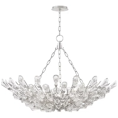 Hudson Valley Tulip 9 Light Chandelier - Silver Leaf