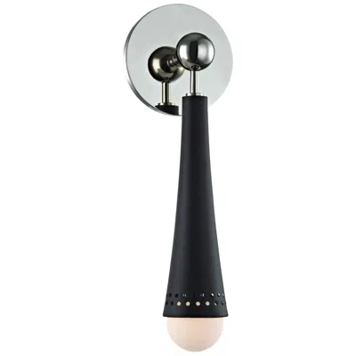 Hudson Valley Tupelo 14"h Polished Nickel Led Wall Sconce In Black