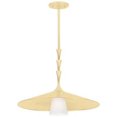 Hudson Valley Vails Gate Pendant 23.75 Inch In Vintage Gold Leaf