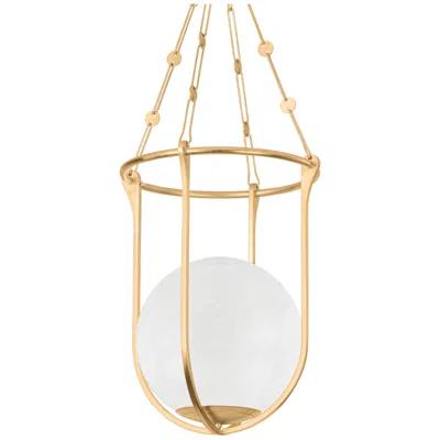 Hudson Valley Verbank 17.75" 1 Lt. Vintage Gold Leaf Lantern