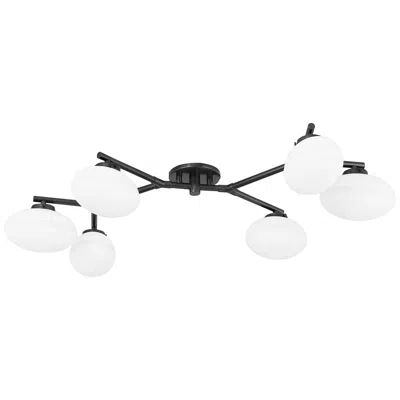 Hudson Valley Wagner 41" Wide Old Bronze 6-light Led Ceiling Light