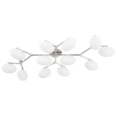 Hudson Valley Wagner 59 1/2" Wide Nickel 12-light Led Ceiling Light