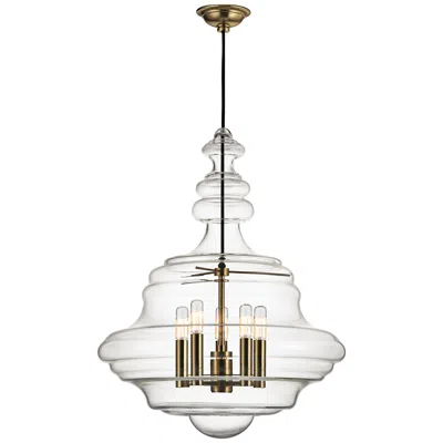 Hudson Valley Washington 20" Wide Aged Brass Pendant Light