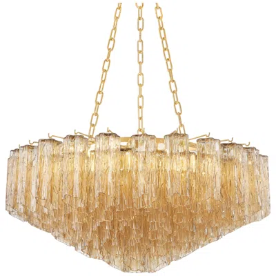 Hudson Valley Watertown Chandelier 33 Inch In Aged Brass