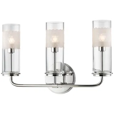 Hudson Valley Wentworth 16 1/4" Wide Polished Nickel 3-light Bath Light