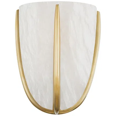 Hudson Valley Wheatley 9 1/4" High Aged Brass Wall Sconce In Gold