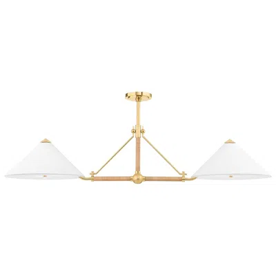 Hudson Valley Williamsburg 57" Wide Aged Brass Pendant Light