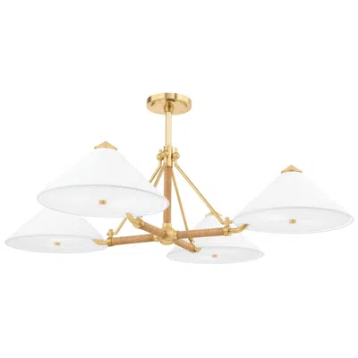 Hudson Valley Williamsburg 8 Light Chandelier - Brass