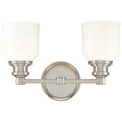 Hudson Valley Windham 14.25" Wide Polished Nickel 2 Light Bath Bracket