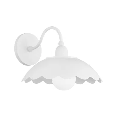 Hudson Valley Yael 9" High Textured White Wall Sconce