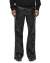 Hudson Walker Track Pants In Coated Onyx In Black