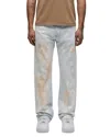 Hudson Wes Classic Straight Fit Jeans In Bleached Cloud In Blue