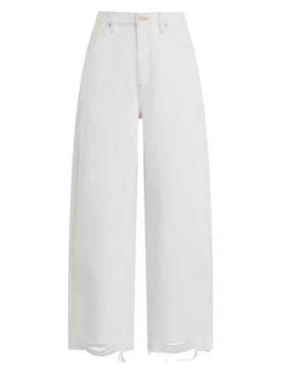Hudson Women's Bailey Relaxed Barrel-leg Jeans In White
