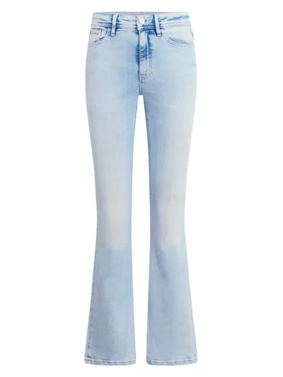 Hudson Jeans Nico Mid-rise Barefoot Flourish Bootcut Jean In Blue