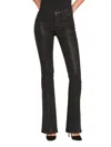 Hudson Jeans Barbara Coated High Waist Bootcut Jeans In Black