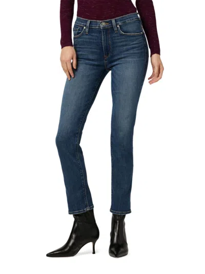 Hudson Babies' Women's Barbara Mid Rise Straight Jeans In Blue