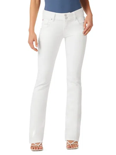 Hudson Women's Beth Mid Rise Baby Bootcut Jeans In White