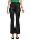 Hudson Women's Blair Faux Leather Bootcut Pants In Black