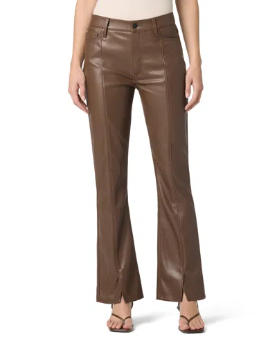 Hudson Women's Blair High-rise Faux-leather Bootcut Pants In Espresso