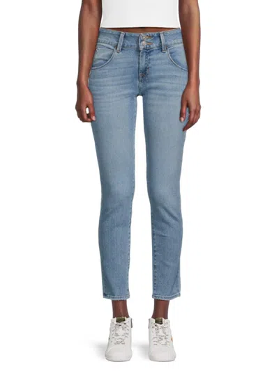 Hudson Women's Collin Mid Rise Skinny Jeans In Blue