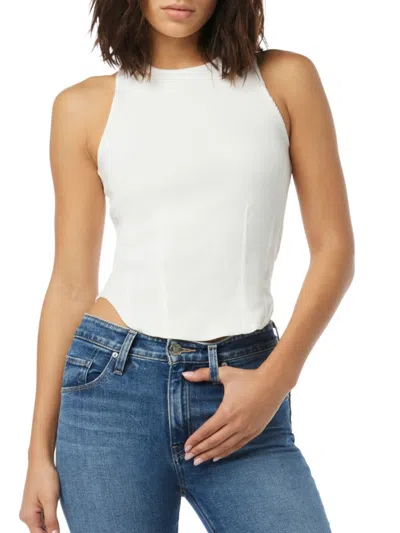 Hudson Women's Darted Ribbed Cotton-blend Tank
