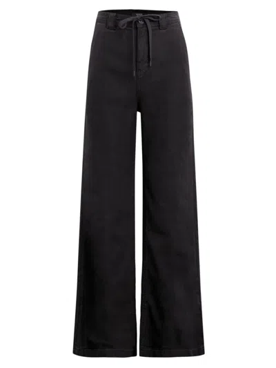 Hudson Women's Drawstring Wide-leg Pants In Black