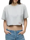 Hudson Women's Forward Seam Cropped Cotton-blend T-shirt