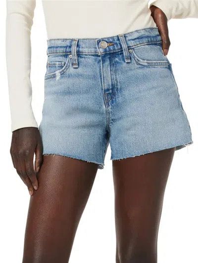 Hudson Women's Gemma Mid Rise Denim Shorts In Blue
