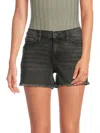Hudson Women's Gracie Frayed Stretch-denim Shorts