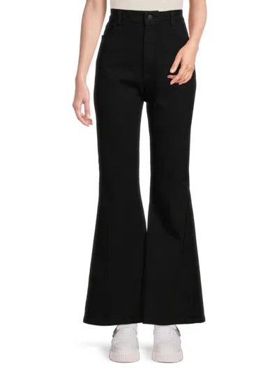 Hudson Women's Heidi High Rise Flare Jeans In Black