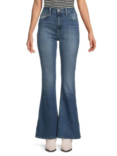 Hudson Women's Heidi High Rise Flare Jeans In Blue