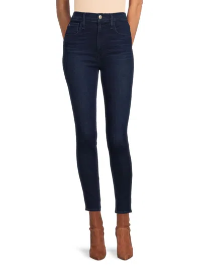Hudson Women's High Rise Center Stage Super Skinny Jeans In Claremont Blue