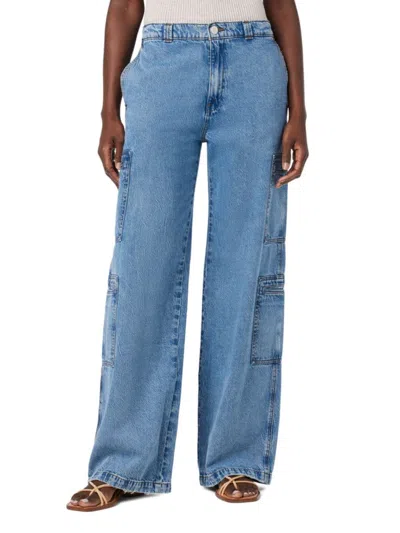 Hudson Babies' Women's High Rise Wide Leg Cargo Jeans In Sandlot