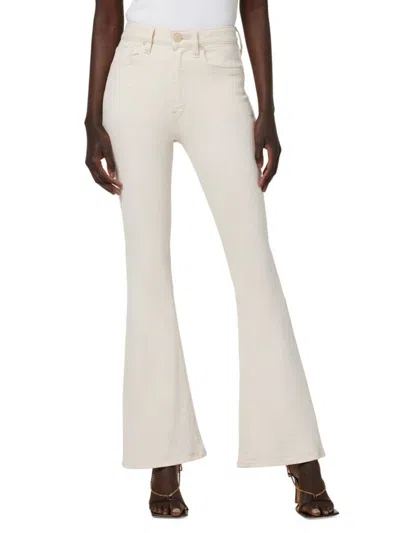 Hudson Babies' Women's Holly High Rise Flare Jeans In Ivory