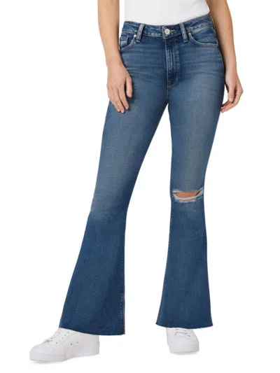 Hudson Women's Holly High Rise Flare Jeans In Serene Blue