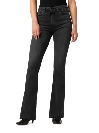 Hudson Babies' Women's Holly High Rise Flare Jeans In Washed Black
